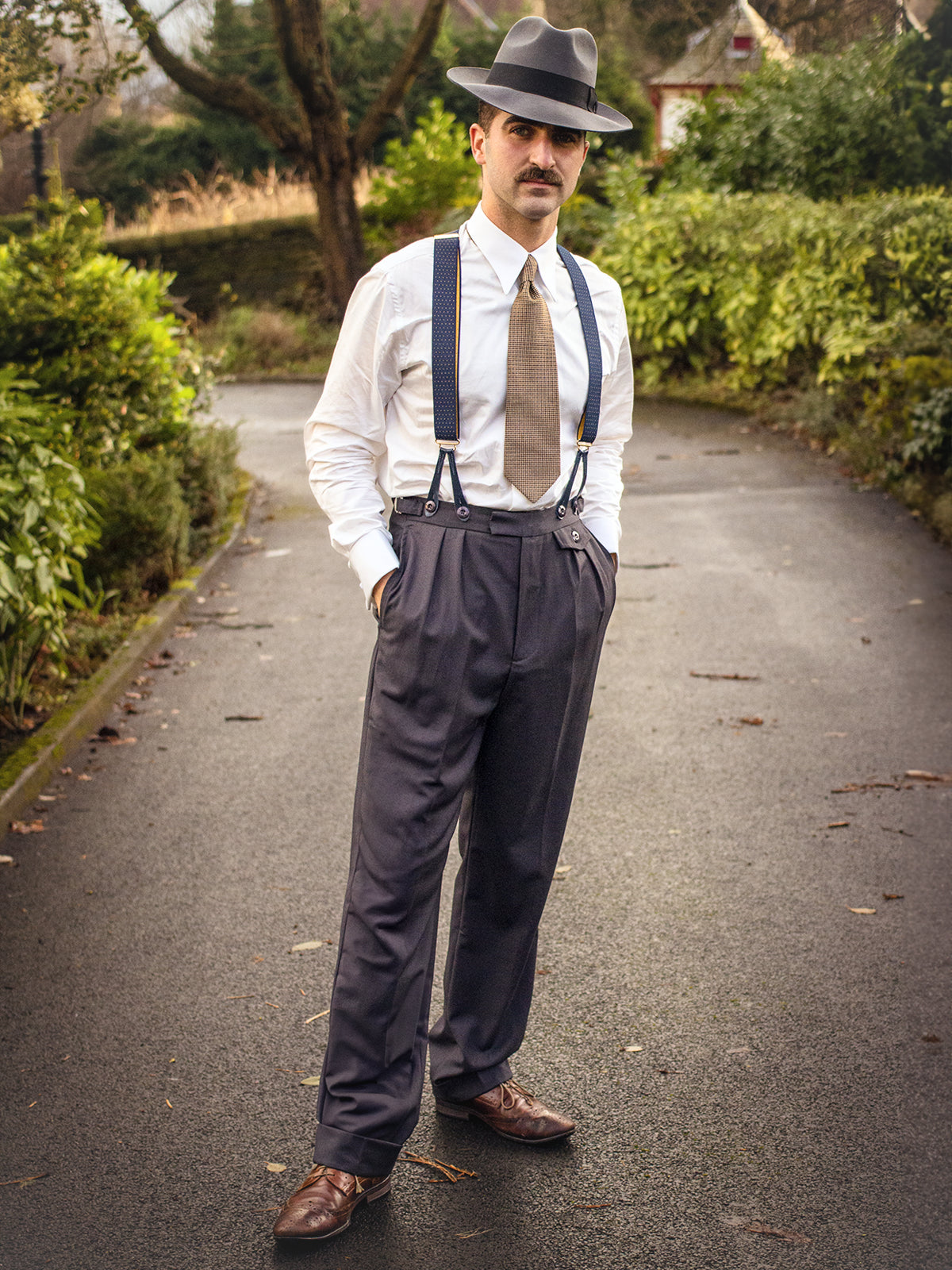 Hat 1940s Clothing Men 1940s Mens 1930 Hats Mens 1940s Vintage Harry  Fishtail Back, image size:1200x1600