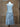 50s Drop Waist Cotton Dress With Flower Trim