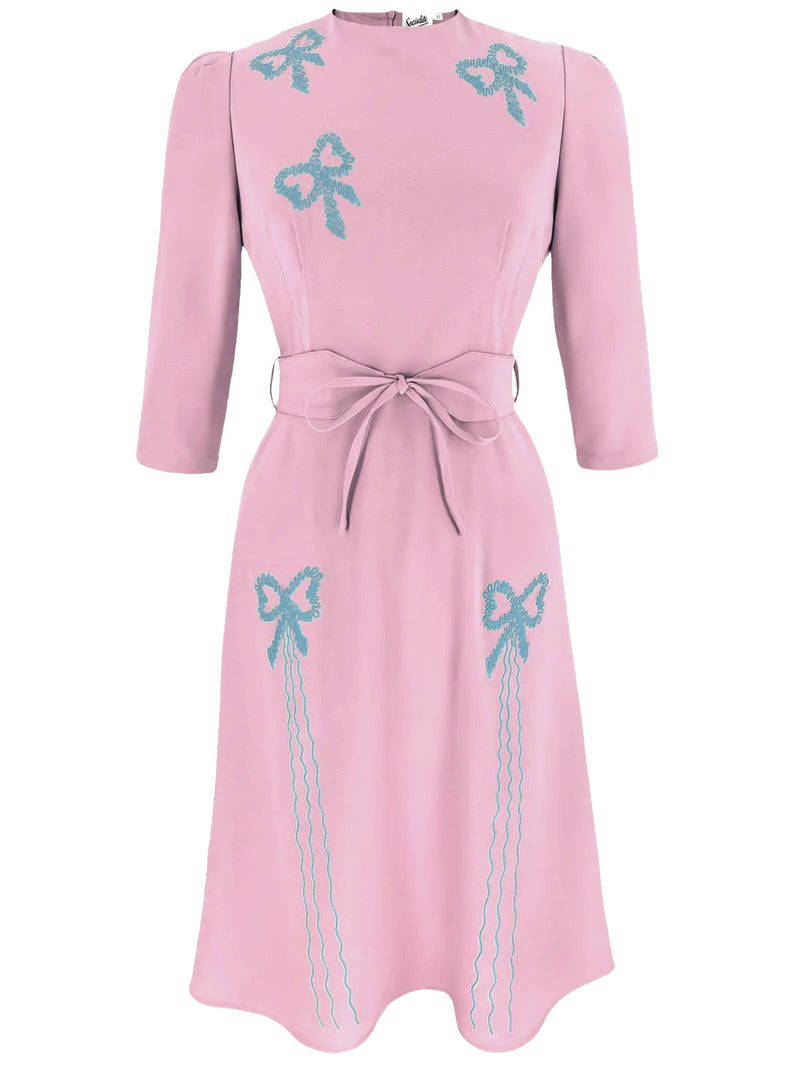 1940s Vintage Beau Belle Dress in Dollshouse Pink