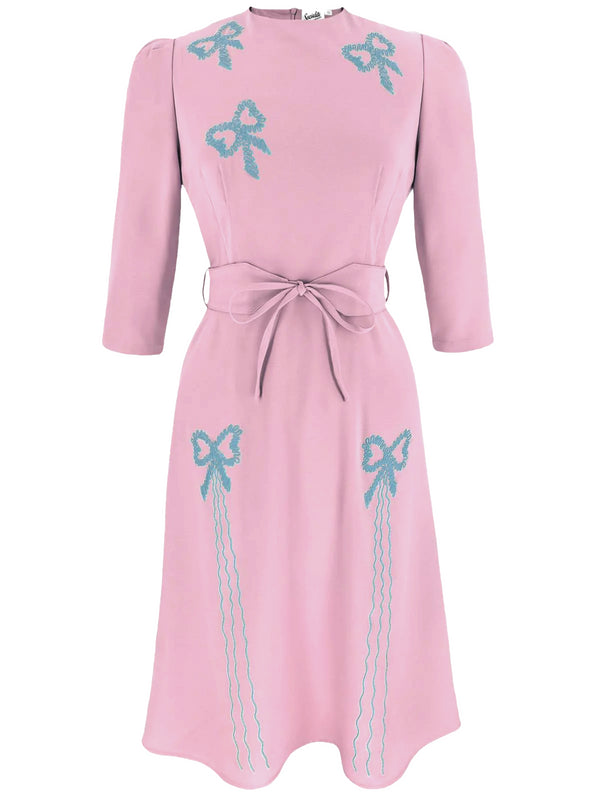 1940s Vintage Beau Belle Dress in Dollshouse Pink