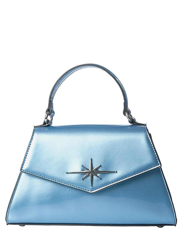 Rockabilly 1950s Vintage Style Blue Star Handbag