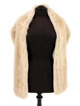 Cream Vintage Style Faux Fur Stole