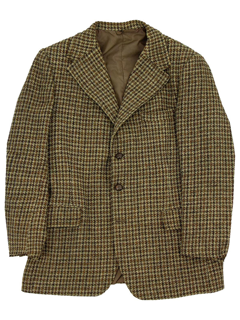 True Vintage Harris Tweed Houndstooth Wool Jacket