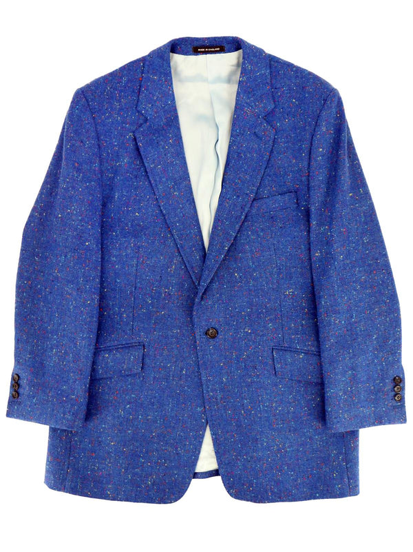 Vintage Bold Blue Marl Single Breasted Jacket