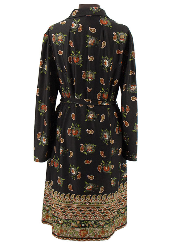 True Vintage 1970s Paisley Midi Dress