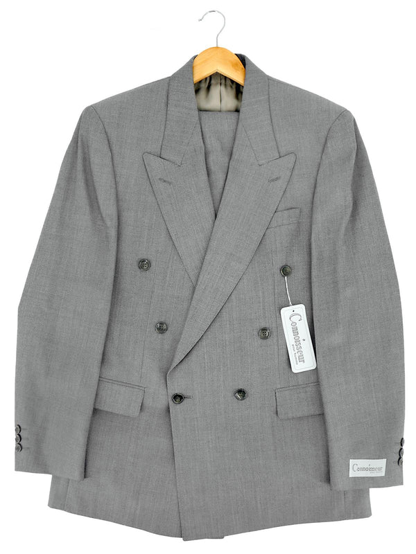 1940s Style Grey Connoisseur Double Breasted Suit