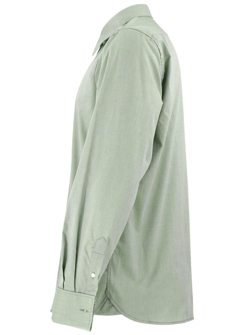 1940s Spearpoint Collar Shirt - Sage