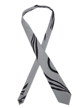 Sorrento Grey and Black Abstract Silk Tie