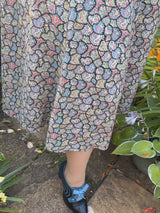 1940s Floral Tribute Tea Dress in Patchwork