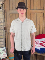 Vintage Style Cotton Weekend Shirt - Olive Green