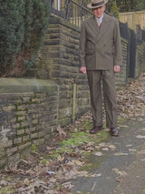 1940s Vintage Deliverance Demob Suit in Brown