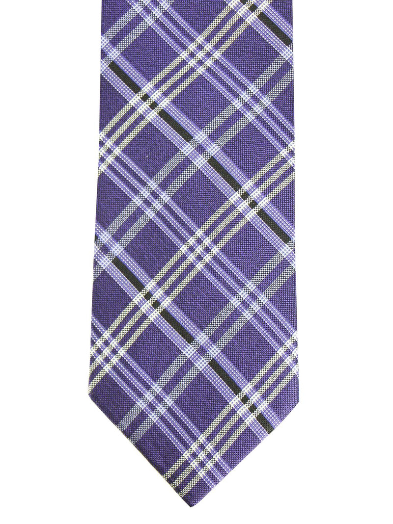 Purple Heritage Plaid Silk Neck Tie