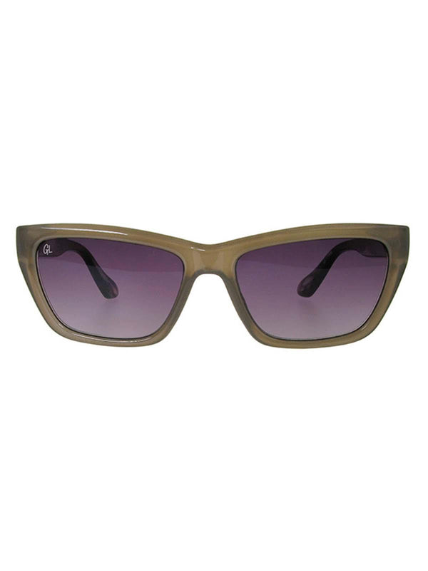 Vintage Style Polarised Square Grey Retro Sunglasses