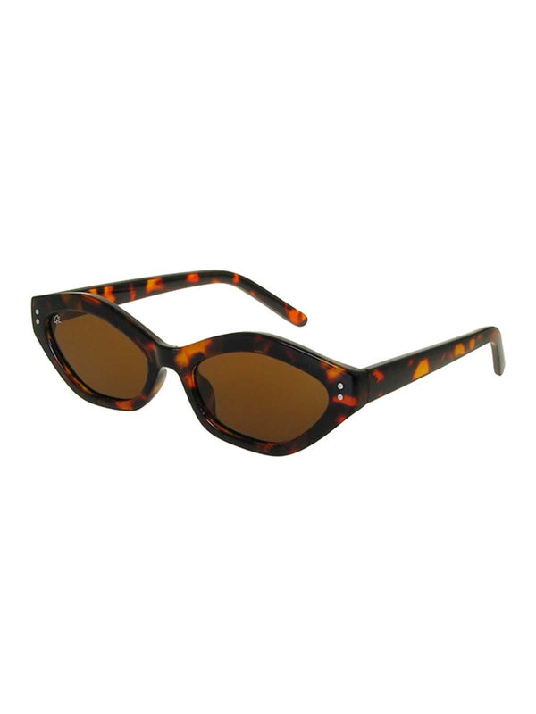 Thin Tortoiseshell Catseye Frame Retro Sunglasses