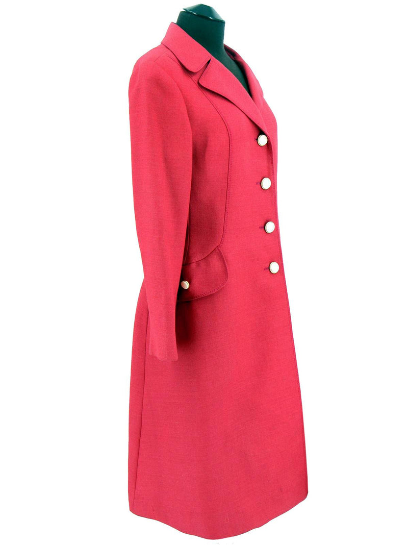 Vintage Cresta 1960s Magenta Pink Coat