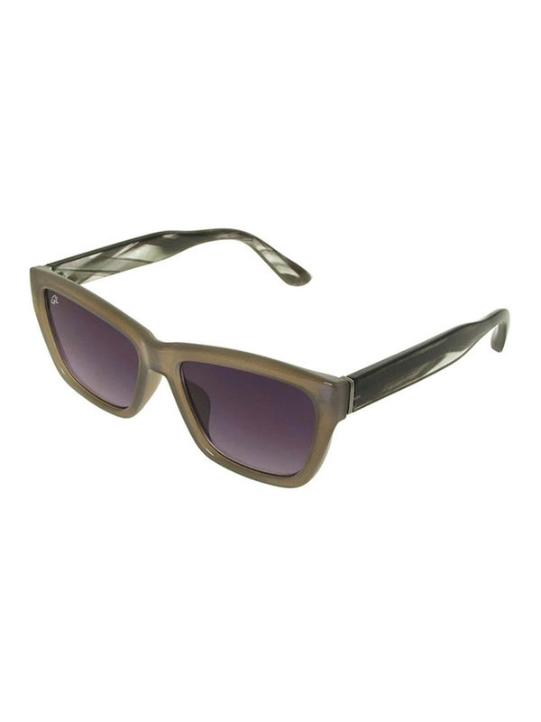 Vintage Style Polarised Square Grey Retro Sunglasses