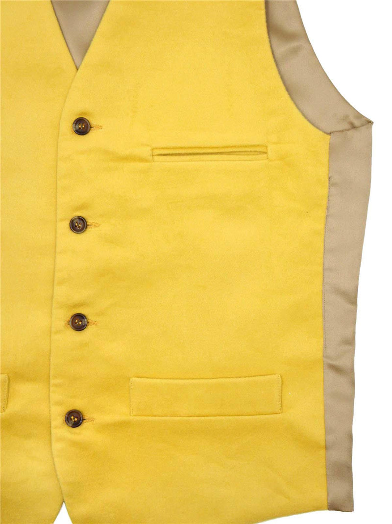 Socialite Hand Made Yellow Moleskin Waistcoat
