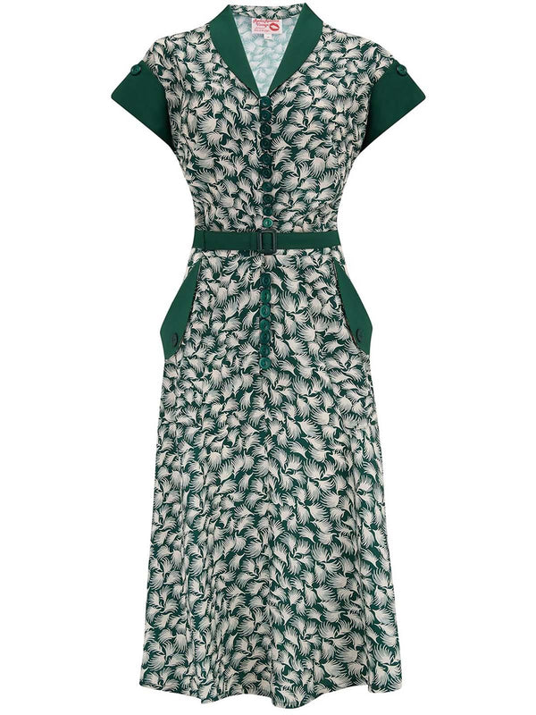 Vintage 1950s Style Green Whisp Day Dress