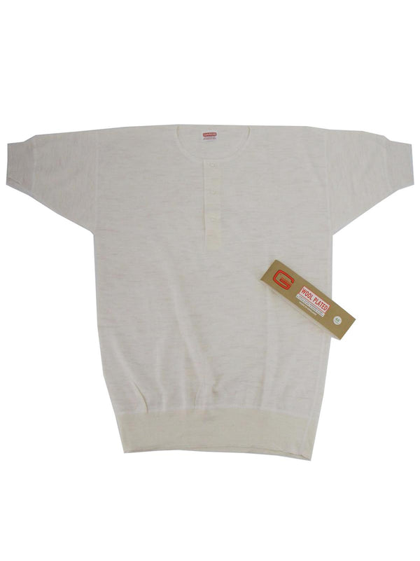 Deadstock Vintage Cream Short Sleeve Vest
