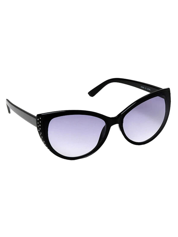 Black Studded Catseye Vintage Style Sunglasses