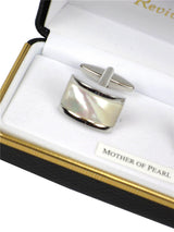 Vintage Style Domed Mother Of Pearl Cufflinks