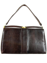 True Vintage Brown Lizard Skin Handbag