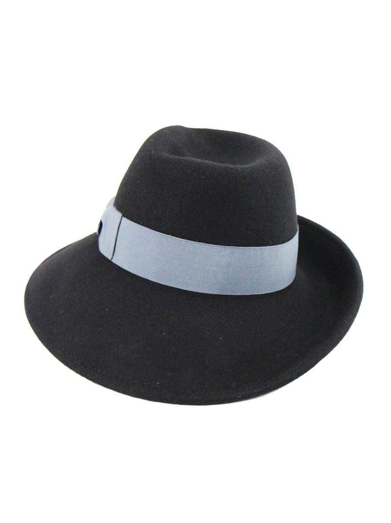 Black 1940s Vintage Style Tilt Hat