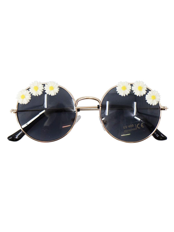 Daisy Trim Round Retro Sunglasses
