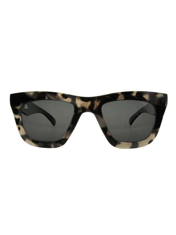 Thick Grey Tortoiseshell Frame Retro Sunglasses