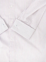 Red York Stripe Deluxe Forties Vintage Look Spearpoint Shirt