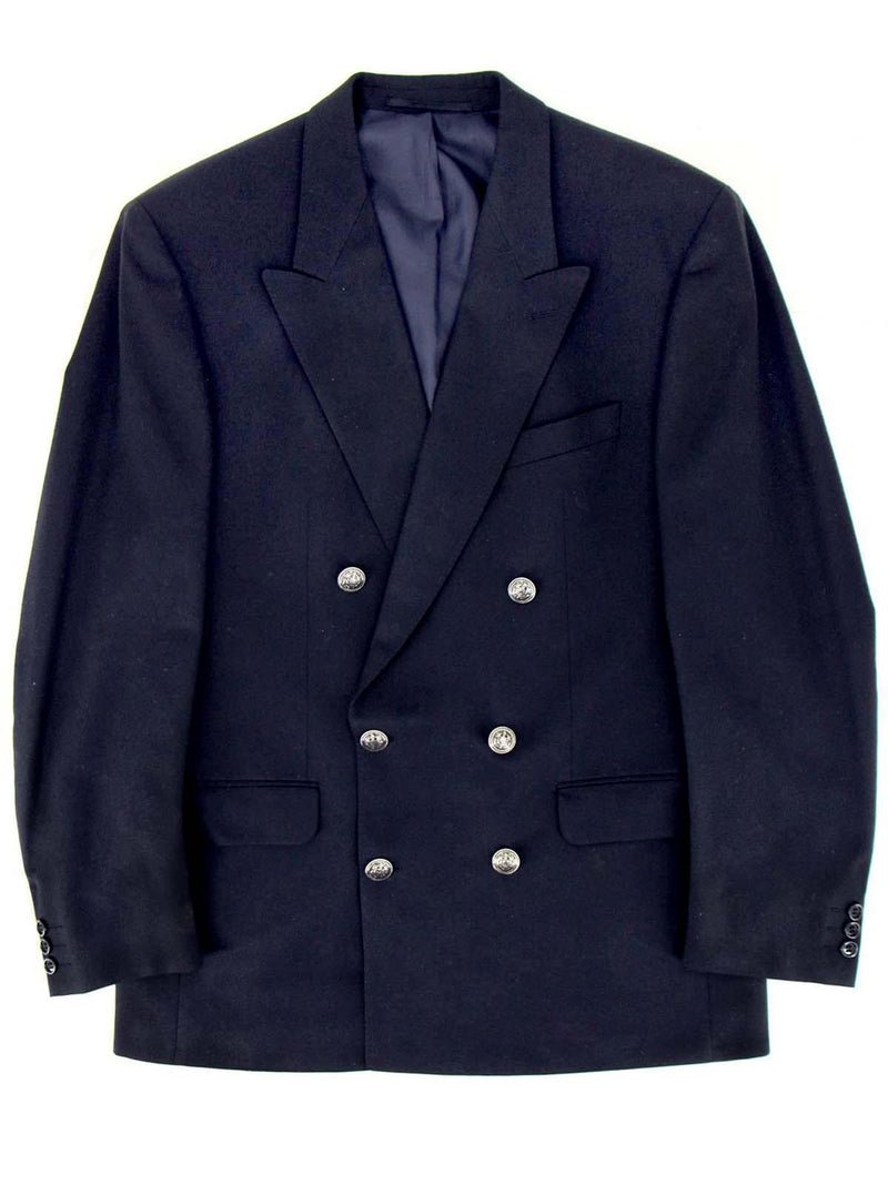 Nautical Double Breasted Navy Vintage Wool Blazer