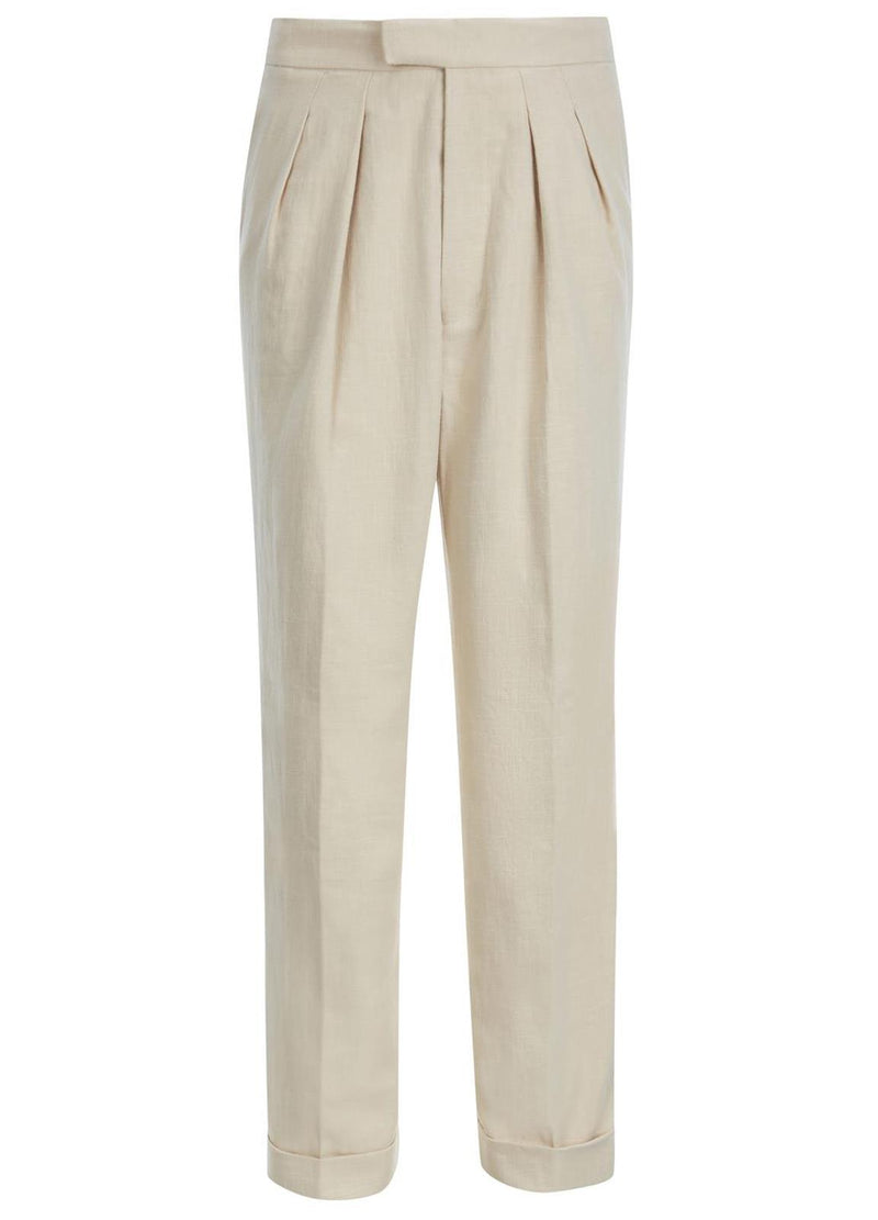 1940s Vintage Gadabout Linen Fishtail Trousers