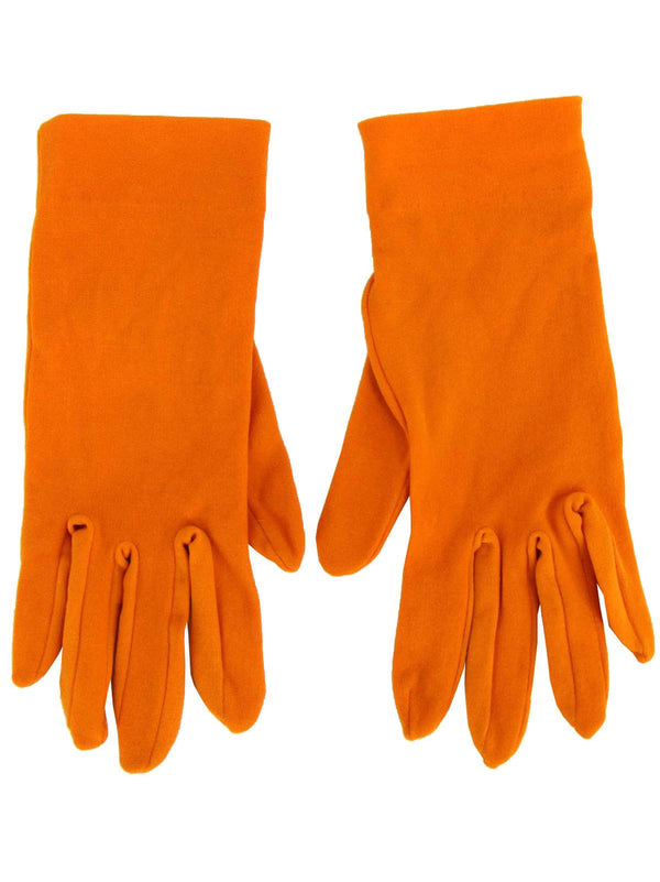 Vintage Orange Short Stretch Gloves