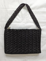 Large 1940s Vintage Crochet Cordé Bag