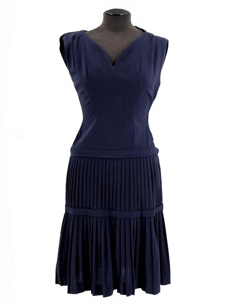 1940s Vintage Navy Blue Atrima Utility Dress Suit