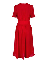 1940s Vintage Starlet Dress in Pepper Red