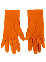 Vintage Orange Short Stretch Gloves