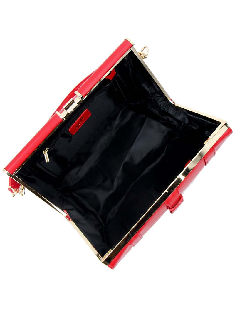 Red Nostalgia Midcentury Style Frame Bag