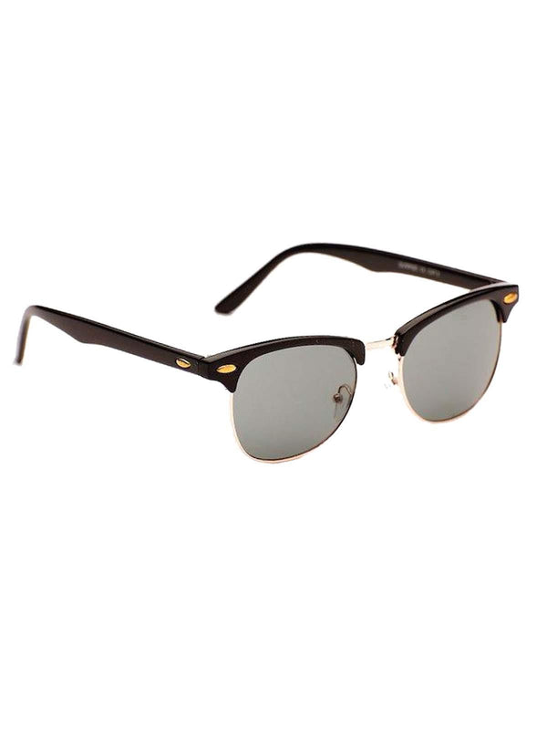 Vintage Style Black Frame Clubmaster Sunglasses