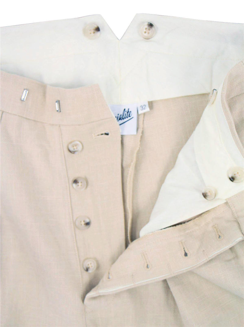 1940s Vintage Gadabout Linen Fishtail Trousers
