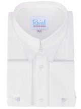White Forties Vintage Spearpoint Shirt with Tab Collar and French Cuff