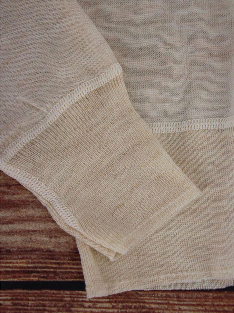Deadstock Vintage Cream LS Wool Plated Vest