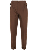 Midcentury Vintage Edwin High Waist Trousers in Hickory Brown