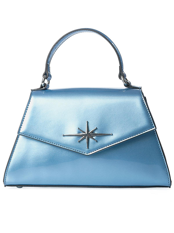 Rockabilly 1950s Vintage Style Blue Star Handbag