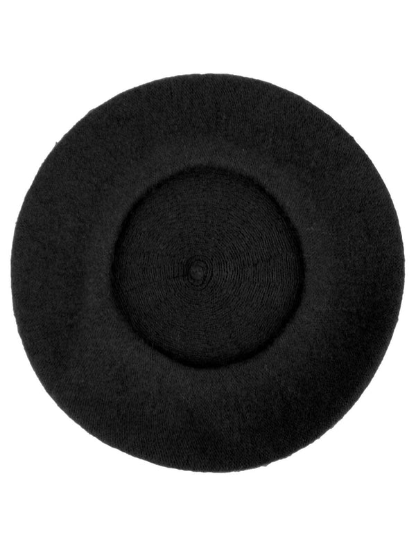 Dark Grey Vintage Style Pure Wool Beret
