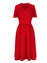 1940s Vintage Starlet Dress in Pepper Red