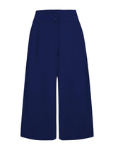 40s Vintage Inspired Navy Palazzo Culottes