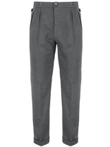 Midcentury Vintage Edwin High Waist Trousers in Fossil Grey