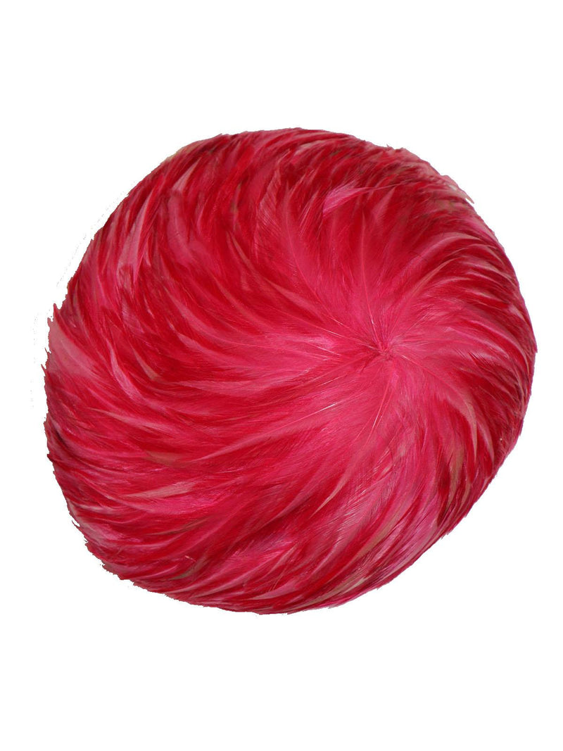Vintage Bright Pinks Full Feather Hat