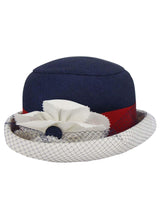 Navy Blue Vintage 1960s Day Hat